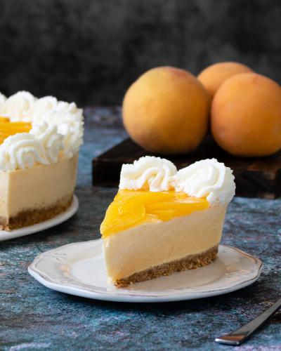 tarta de melocotón