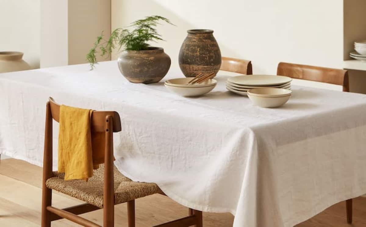manteleria de lino zara home