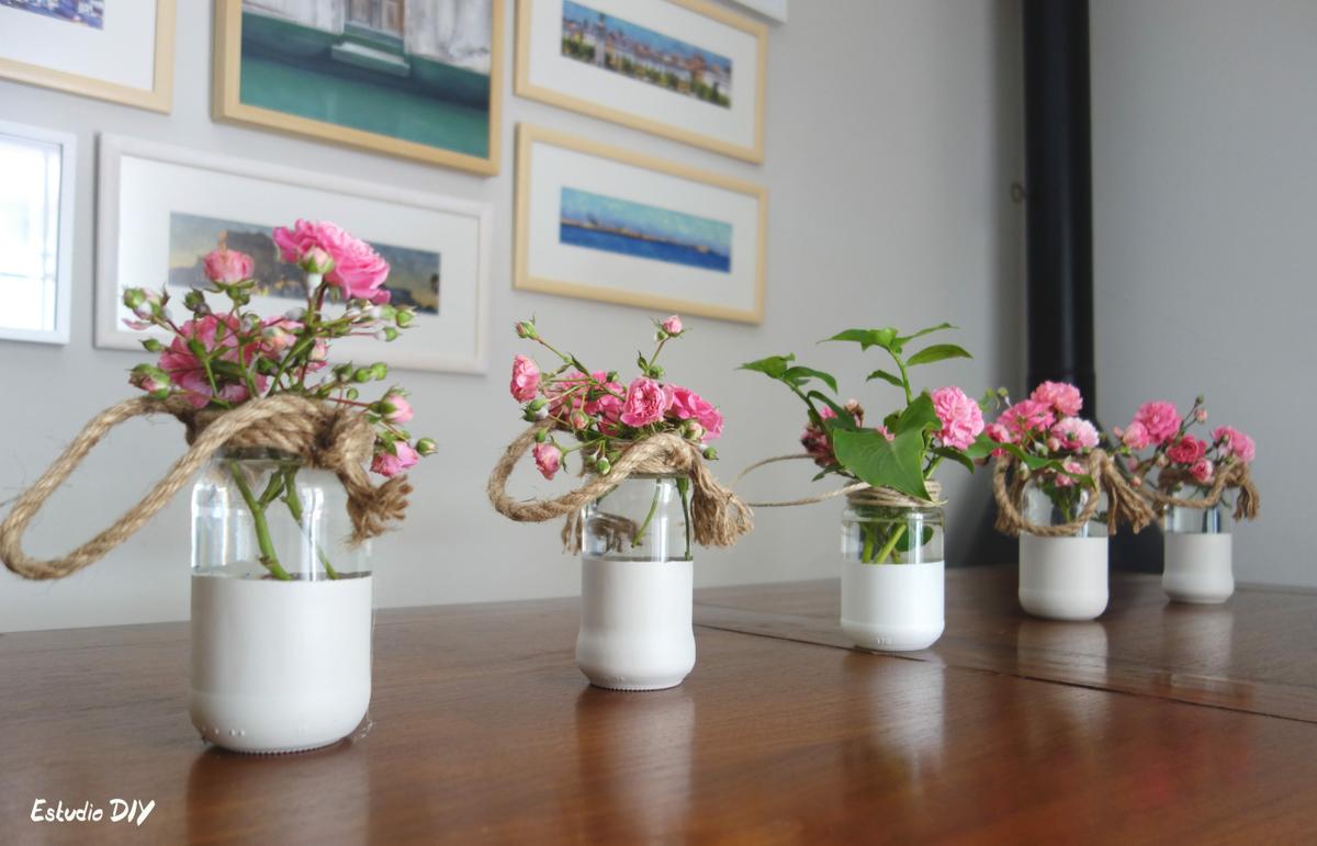Como decorar tarros de cristal: Tres ideas faciles y divertidas. Parte 1.