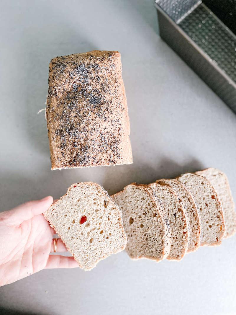 pan de molde low carb con harina de lupin