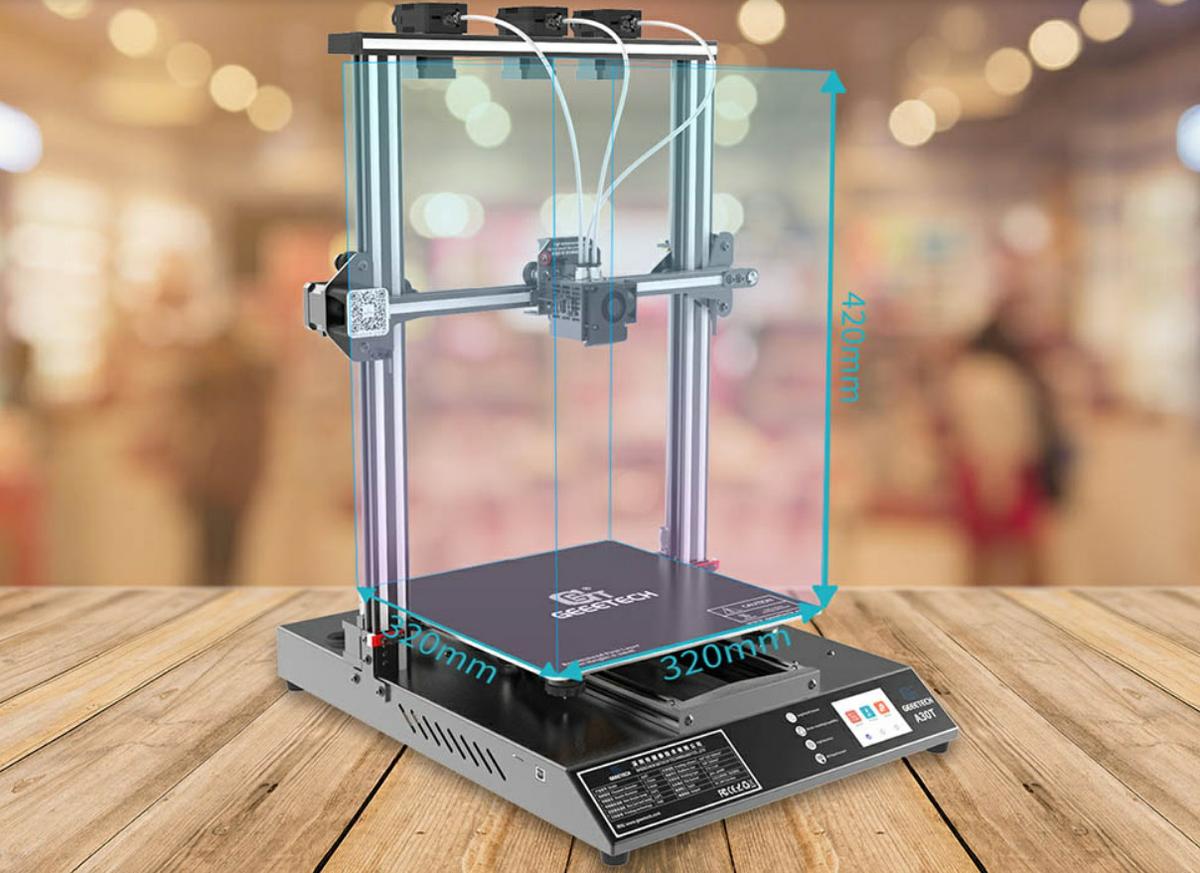 Geeetech A30T - Área de impresión