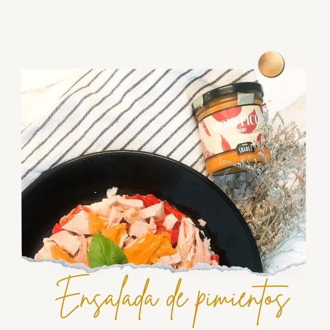 CÓMO HACER UNA ENSALADA DE PATATA, PIMIENTOS DEL PIQUILLO, VENTRESCA Y ACEITUNAS NEGRAS, ALIÑADA CON UN DELICIOSO MOJO PICÓN.