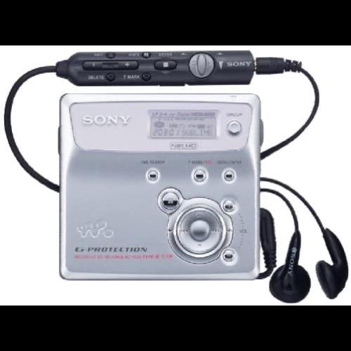 Minidisc. La musica con formato retro vintage