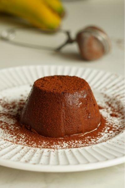 Flan de chocolate sin horno