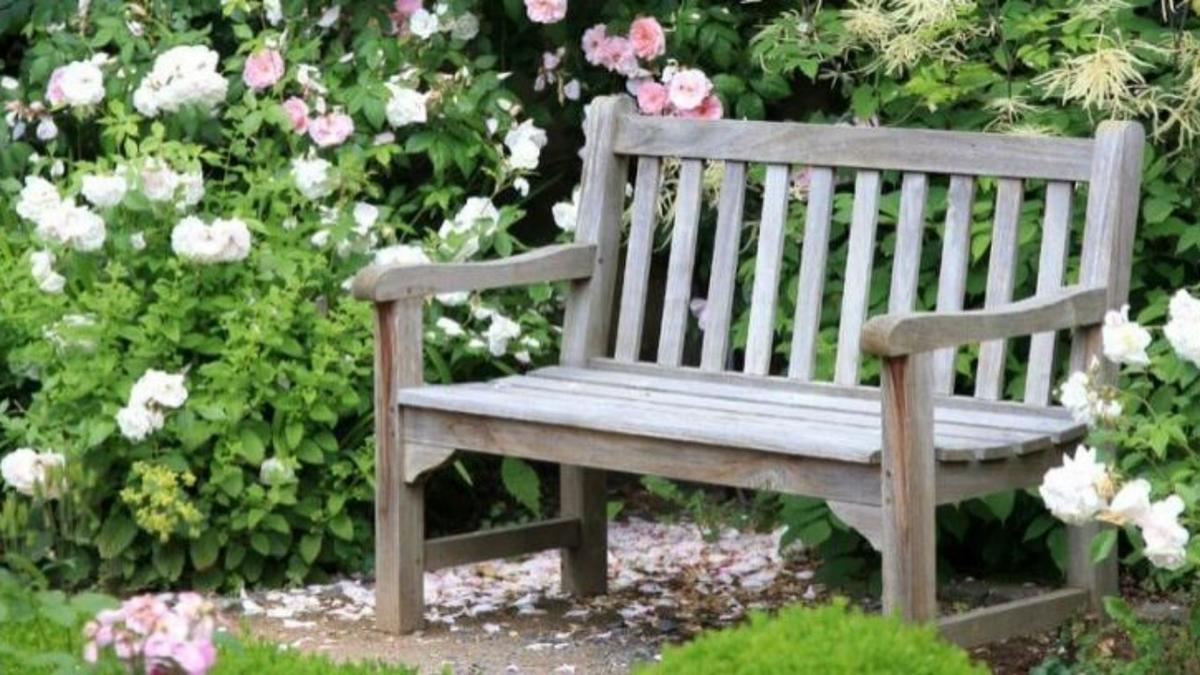 ejemplo de banco de jardin