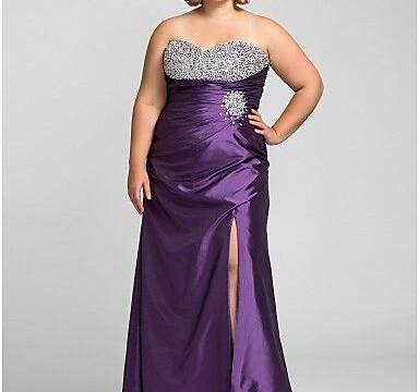 vestido de noche largo tallas grandes