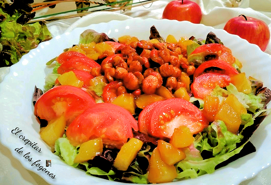 ensalada de jamón y queso