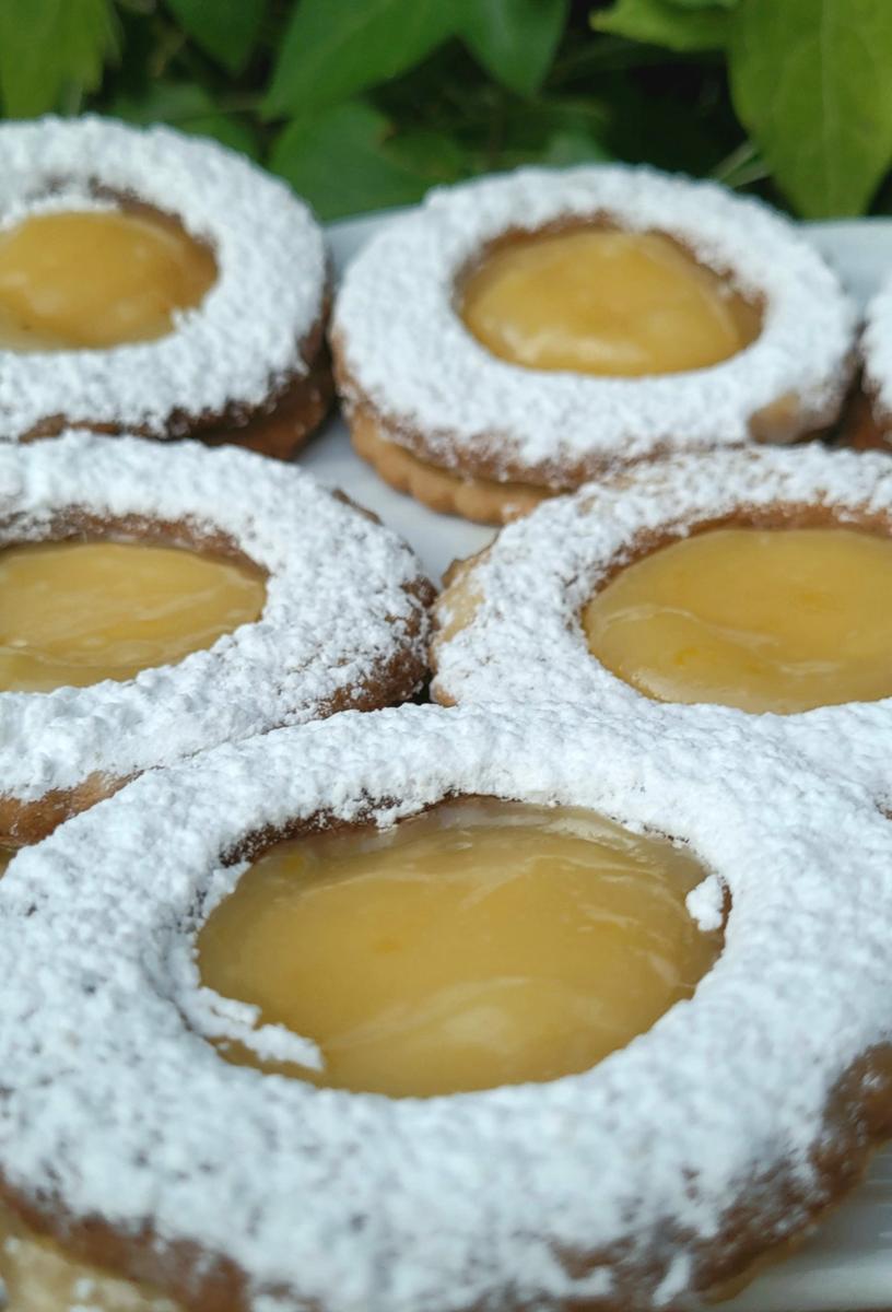 Galletas caseras con lemon curd