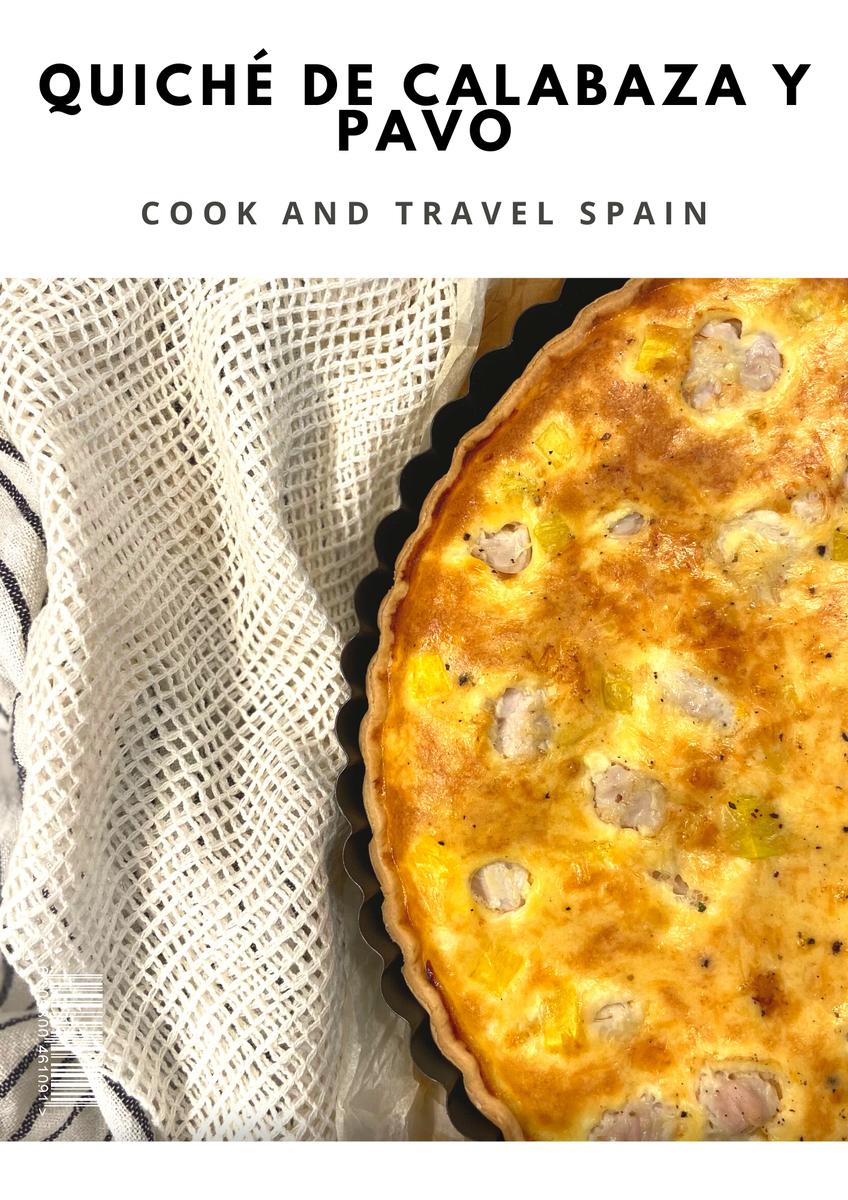 CÓMO HACER UN QUICHÉ DE CALABAZA Y PAVO, receta paso a paso! No te pierdas!