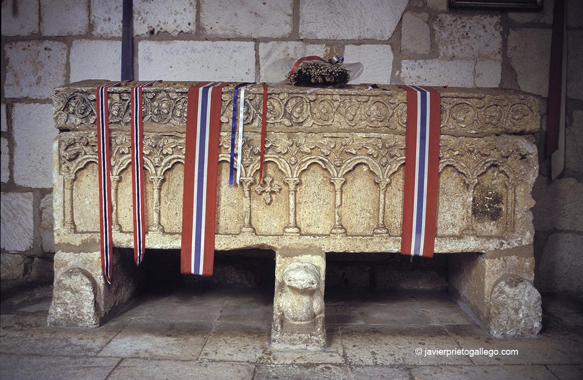 Tumba de la princesa Cristina de Noruega. Colegiata de Covarrubias. Burgos. Castilla y León. España.