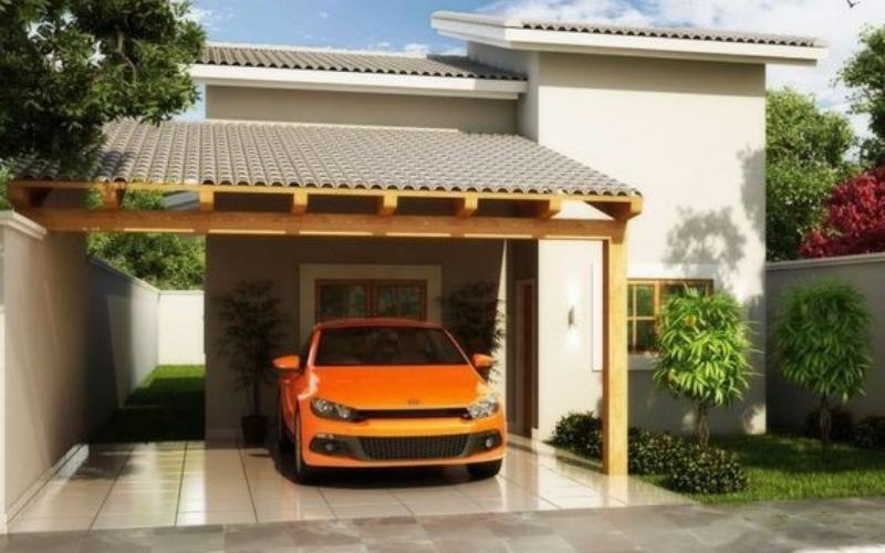 Cocheras abiertas para casas pequeñas