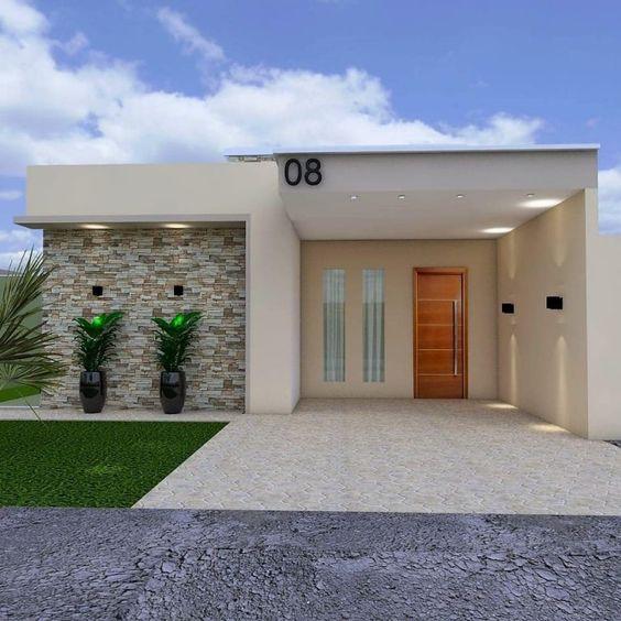 Fachadas de casas pequeñas