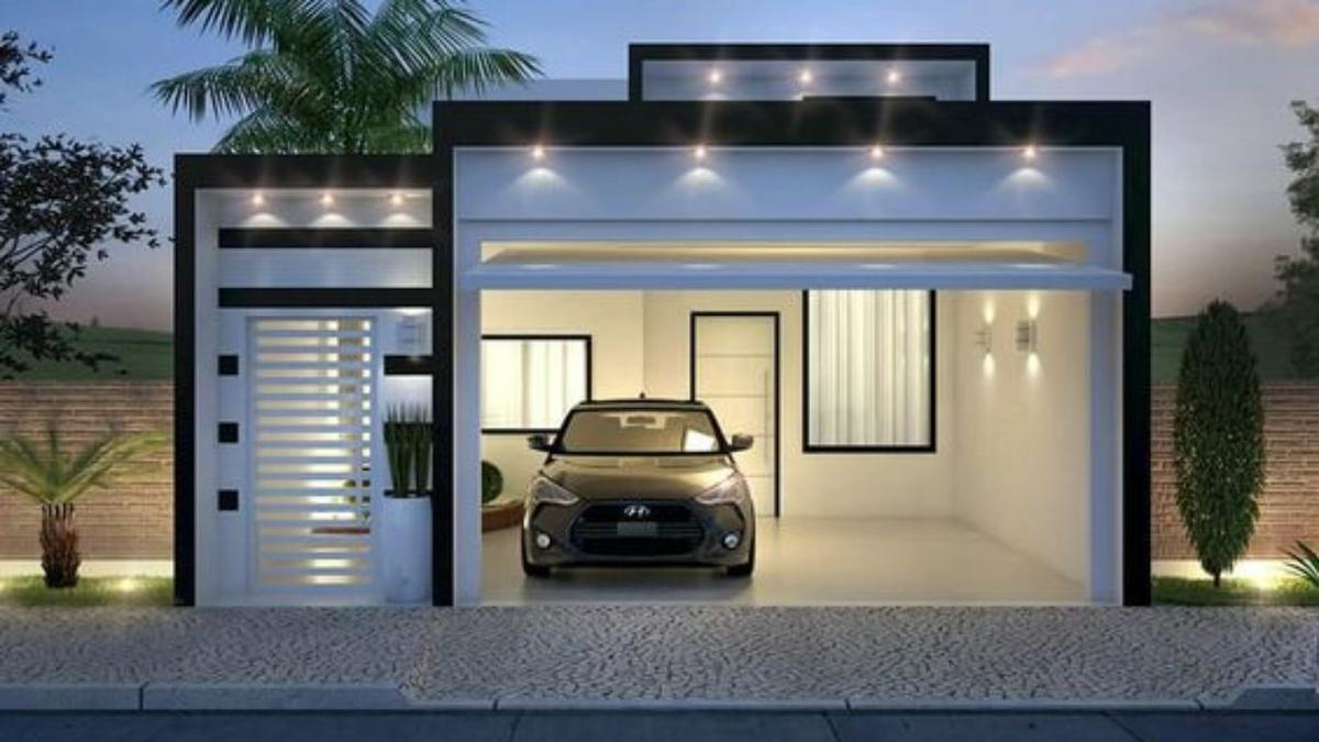 Fachadas de casas pequeñas