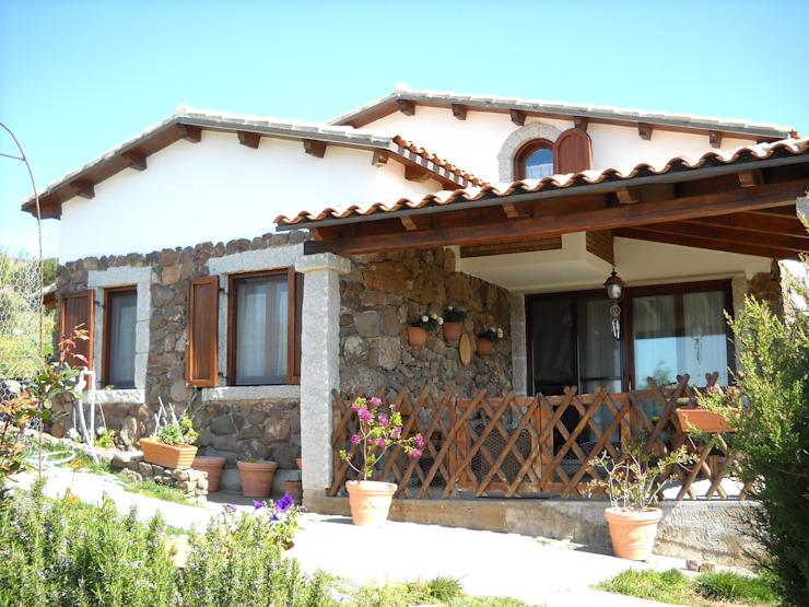 Casas rústicas con porche