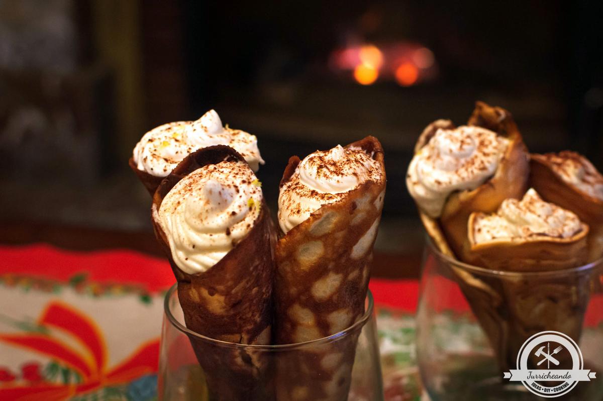 Conos con crema de limón