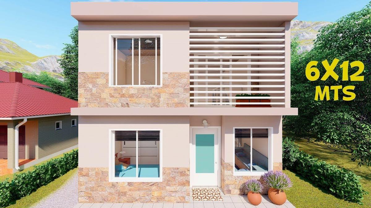 Fachadas de casas de dos pisos sencillas