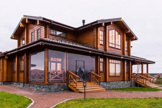 Cabañas de madera modernas