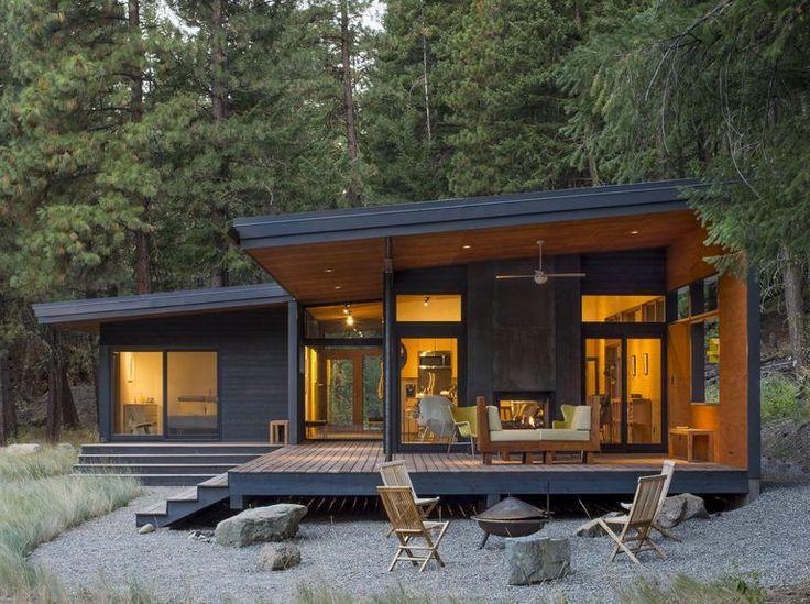 Cabañas de madera modernas