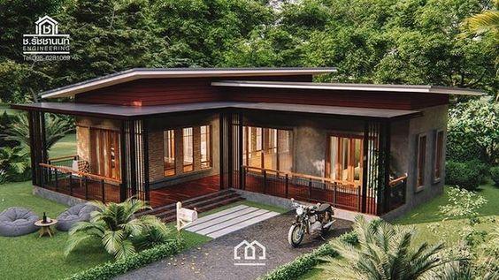 Fachadas de casas estilo resort