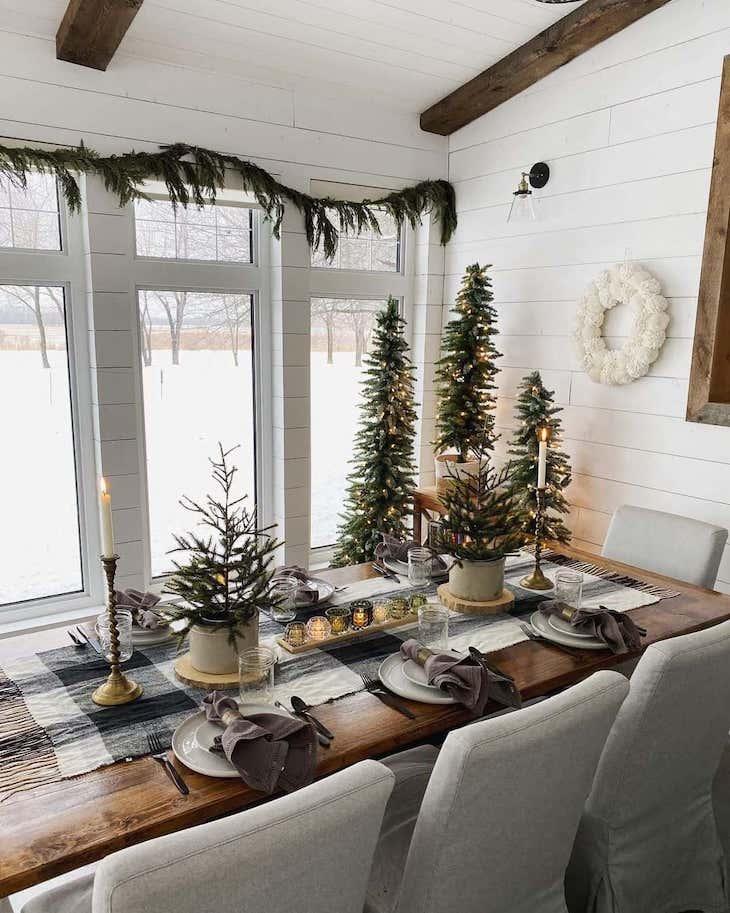 Decorar la mesa de Navidad