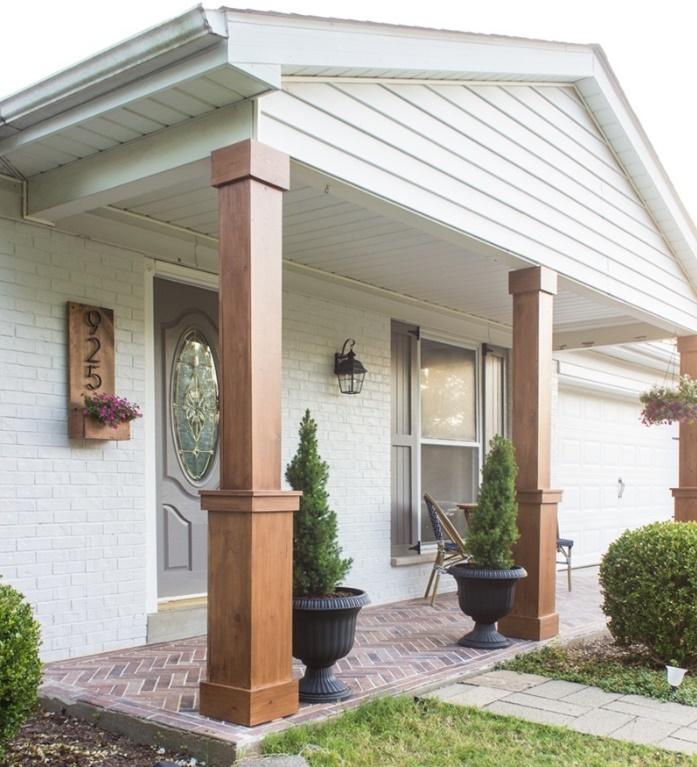 Diseños de porches con columnas