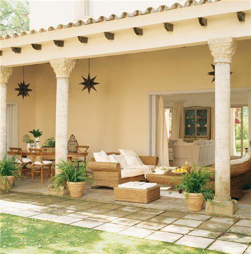 Diseños de porches con columnas