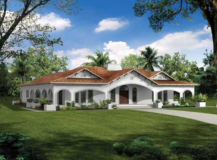 Columnas redondeadas para fachadas con porche