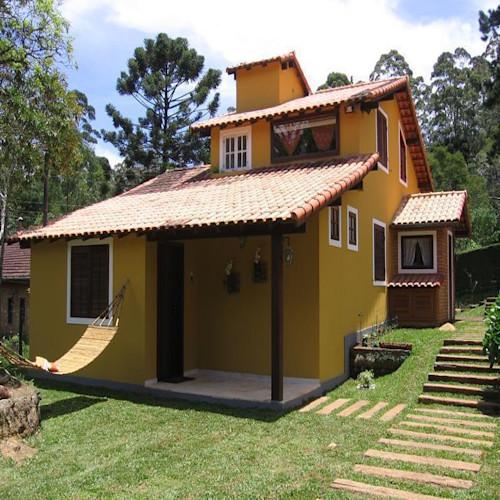 Modelos de casas de teja estilo rústico