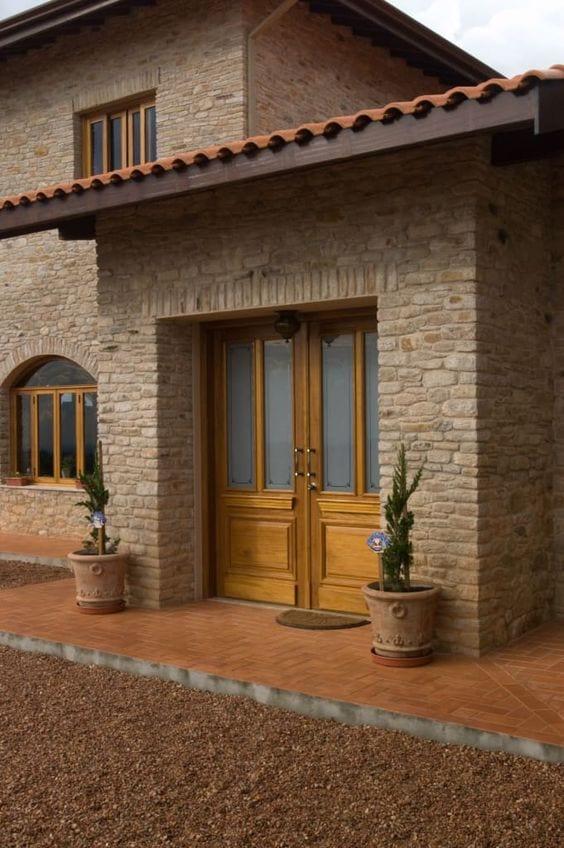 Diseños de casas rústicas con teja