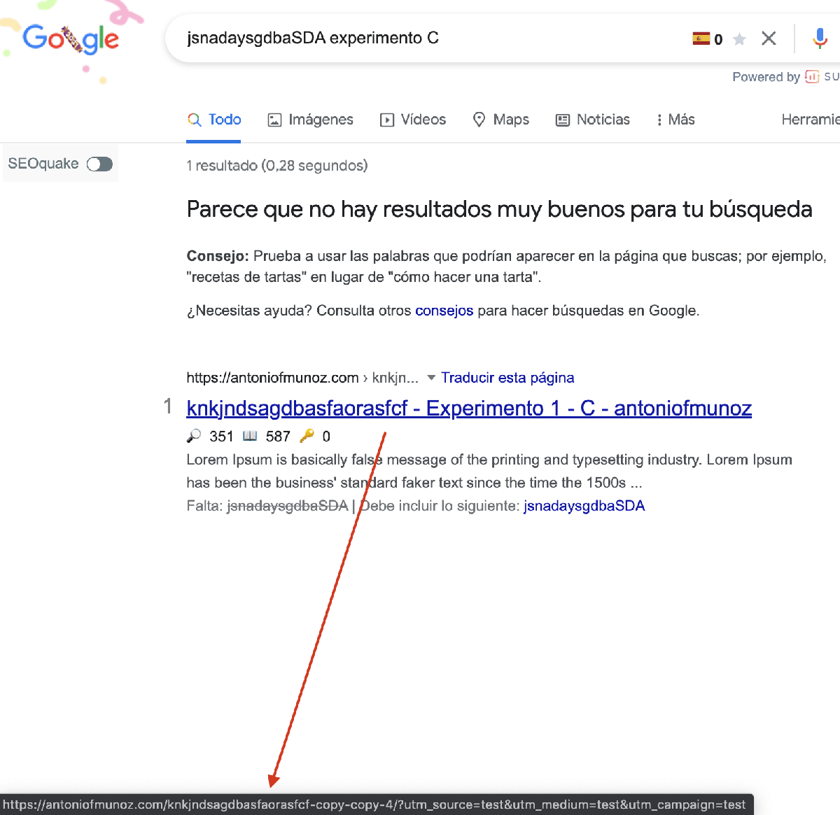 teoría del primer enlace con parámetro