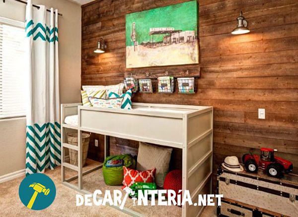 Pared-de-palets-en-habitación-infantil