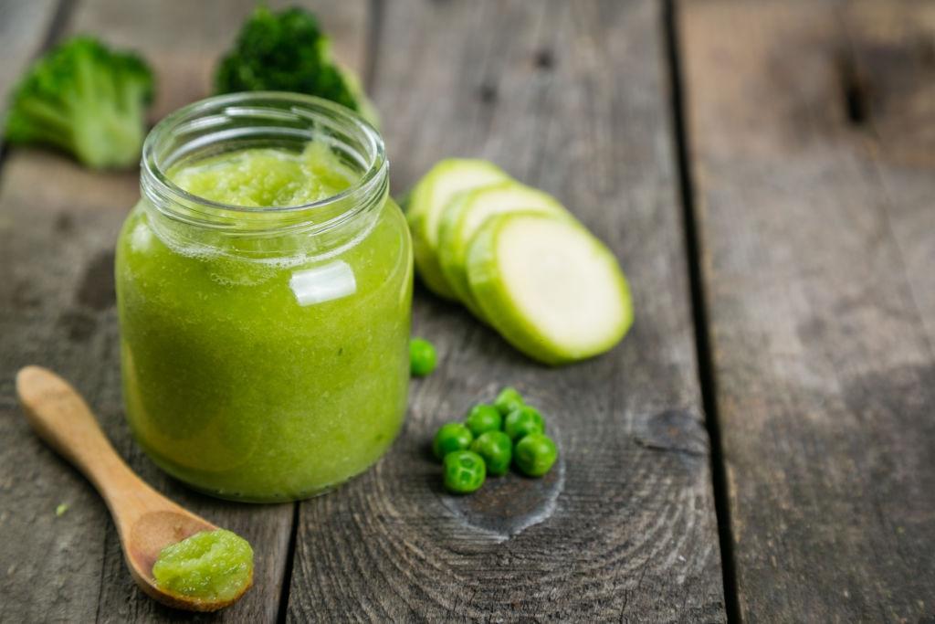 Receta de puré de guisantes para bebés