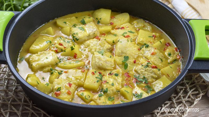 receta de patatas con bacalao