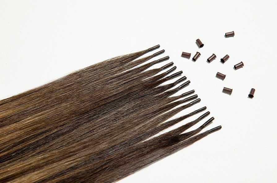 Extensiones de pelo natural fijas de grapa