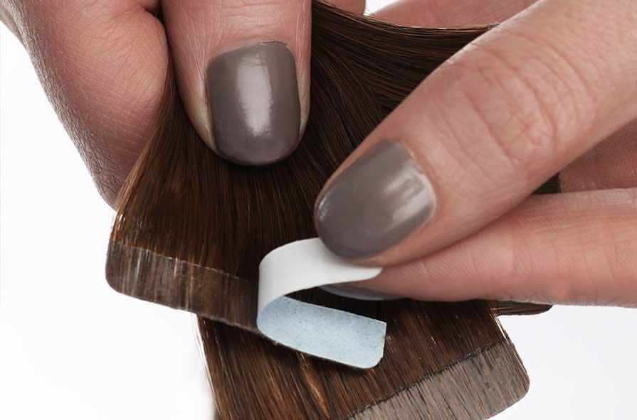 Extensiones adhesivas de queratina en cortina
