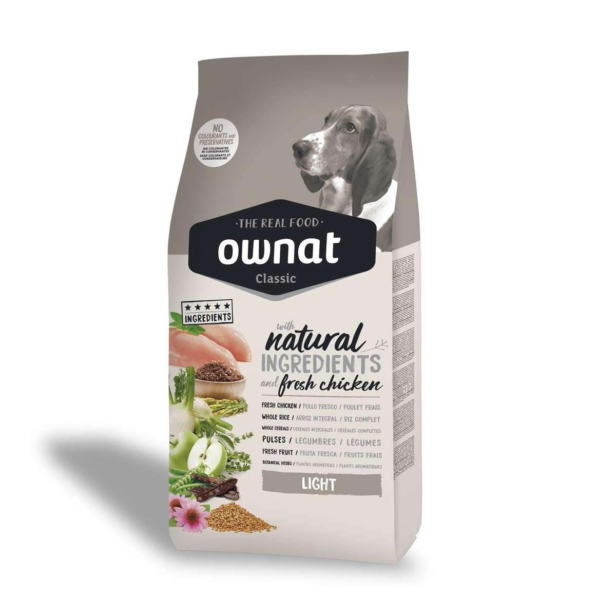 ownat light 20 kg pienso para perros