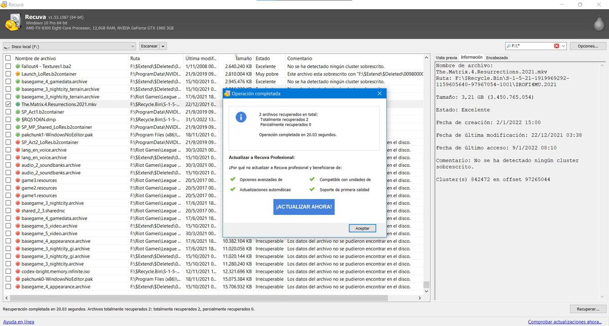 Pasos para recuperar los datos de un disco duro 6