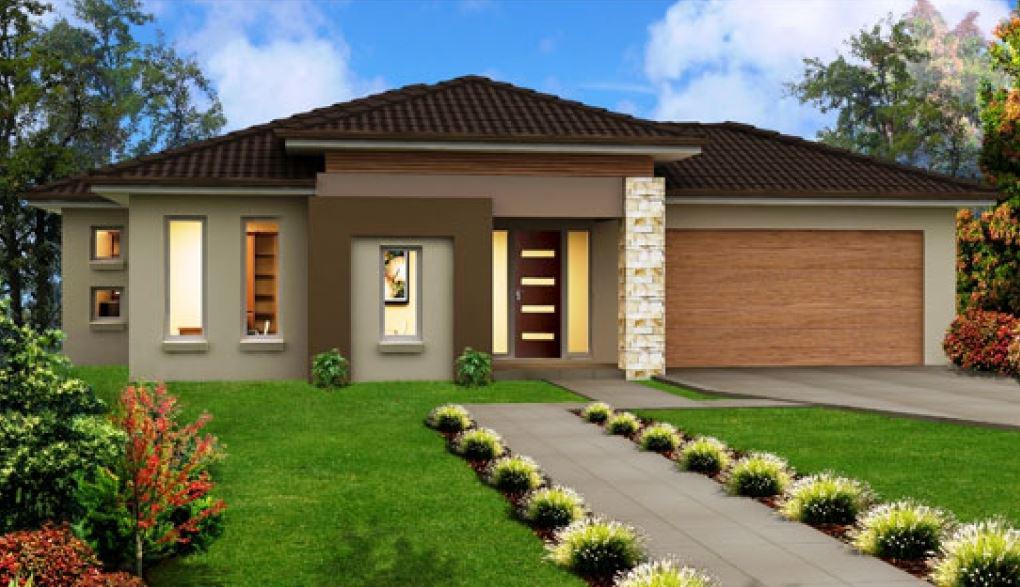 Casas minimalistas con jardín al frente