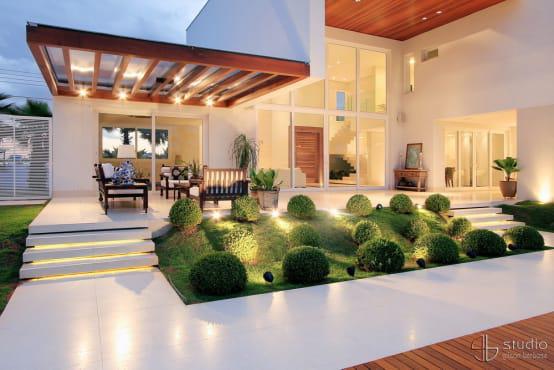 Jardines frontales estilo oriental