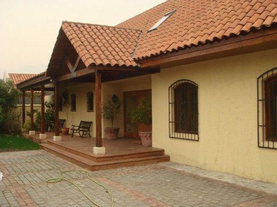 Modelos de casas de teja estilo rústico