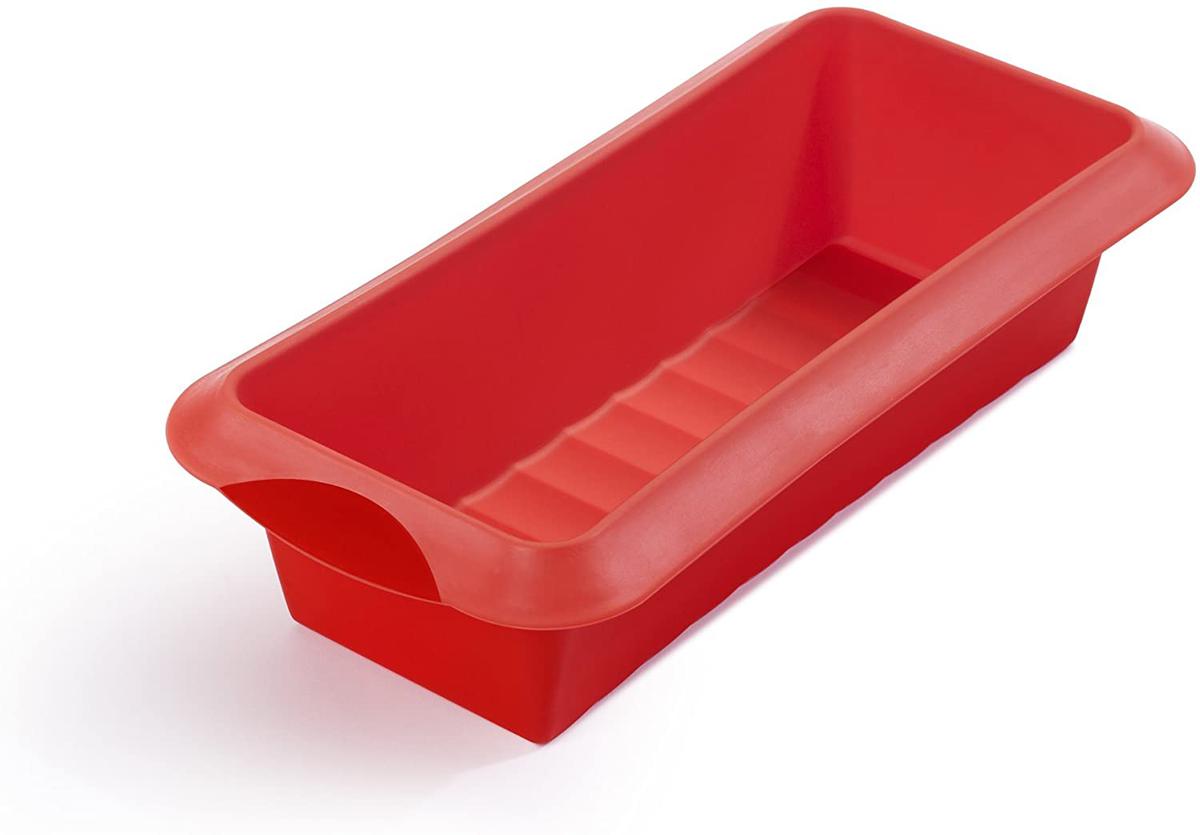 Lékué - Molde de silicona Rectangular, Rojo, 24cm
