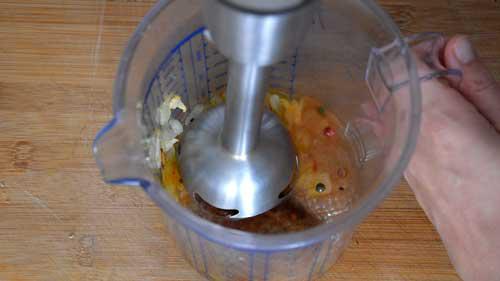 majado para las patatas con choco o papas con sepia