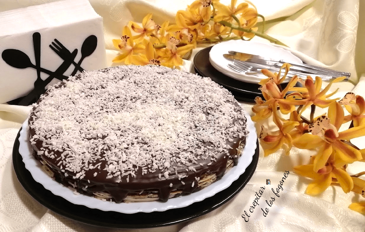 tarta de obleas