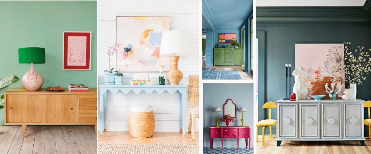 Muebles y/o accesorios en colores llamativos