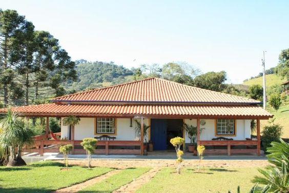 Modelos de casas de teja estilo rústico