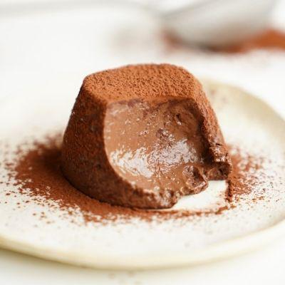 Flan de chocolate