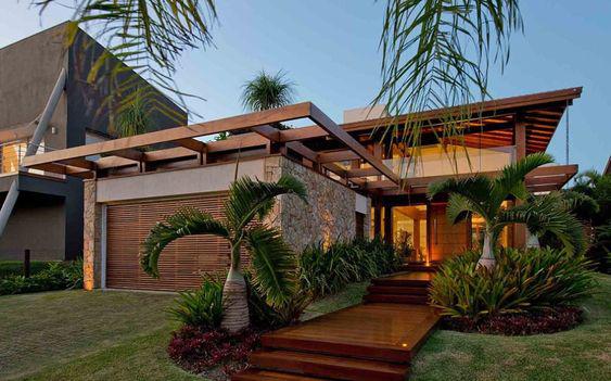 Casas modernas estilo rústico