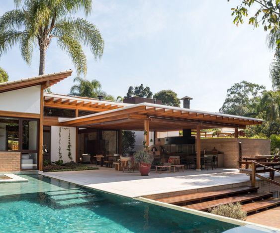 Ideas de casas rústicas de lujo de un piso