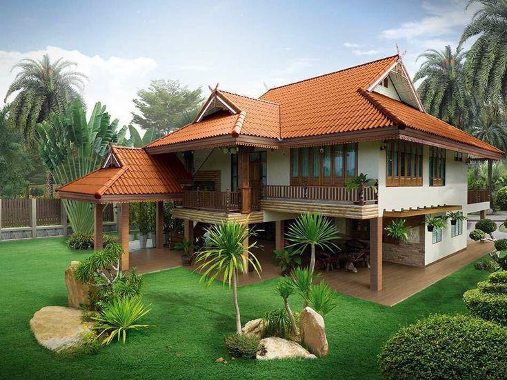 Modelos de casas rusticas de campo con jardines
