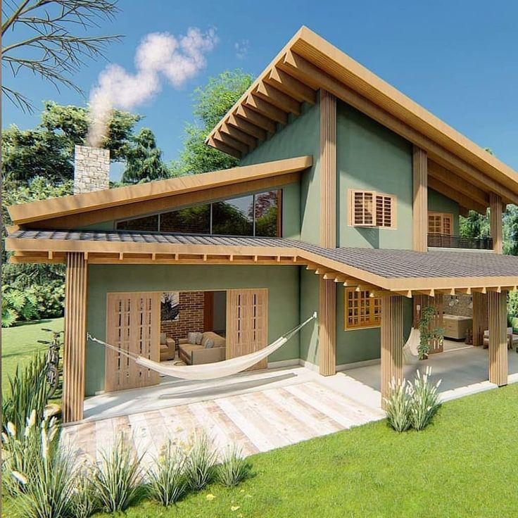 Casas de campo pequeñas de dos pisos